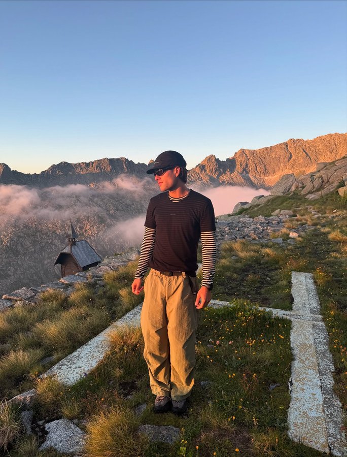 Instagram post by @philipp.swrz for Visit Trentino. Caption reads: Postcard from @visittrentino @campigliodolomiti 💌....