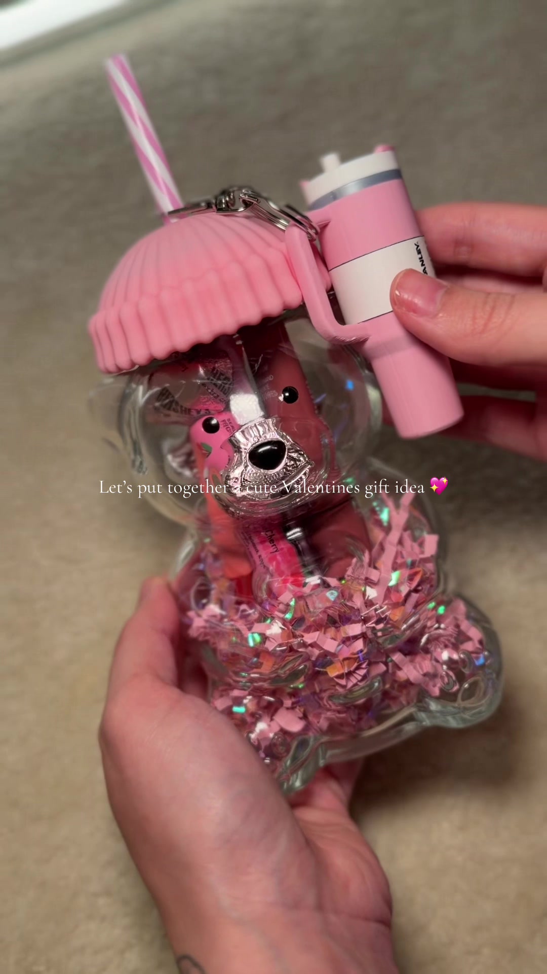 TikTok post by @itskandyyk for ChapStick. Caption reads: [...] #valentinesdaygiftideasforher @LANEIGE....