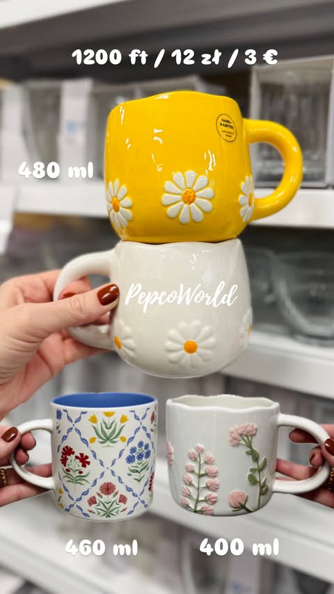 Instagram post by @pepcoworld for Pepco. Caption reads: my fellow mug lover friends, we are in trouble......