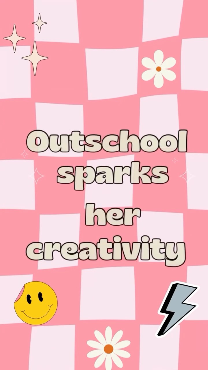 Instagram post by @htxeatswithzoe for Outschool. Caption reads: ✨ Zoe has recently discovered a love for digital....