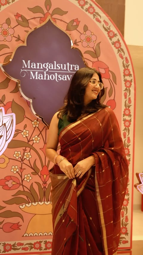 Instagram post by @seriously_gayatriiii for PNG Jewellers. Caption reads: [...] collection of mangalsutras at PNG Jewellers’....