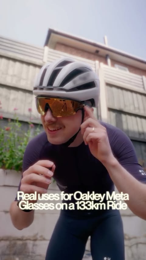 Instagram post by @grantritchie for Oakley. Caption reads: [...] bits of cycling tech I’ve used recently....