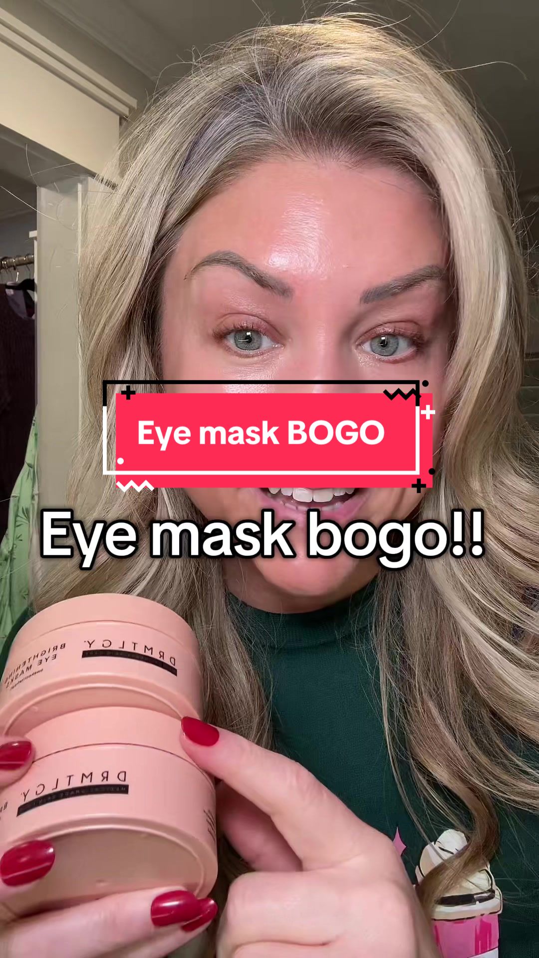 TikTok post by @christylong40 for DRMTLGY. Caption reads: This is a BOGO deal!! Hurry and get these while....