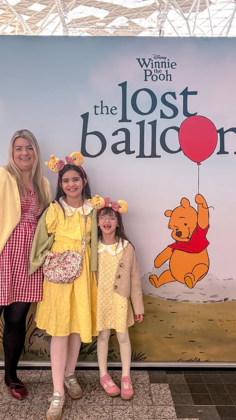 Instagram post by @the.southend.mummy for Westfield London. Caption reads: [...] The Lost Balloon 🍯🎈 @disneyuk....
