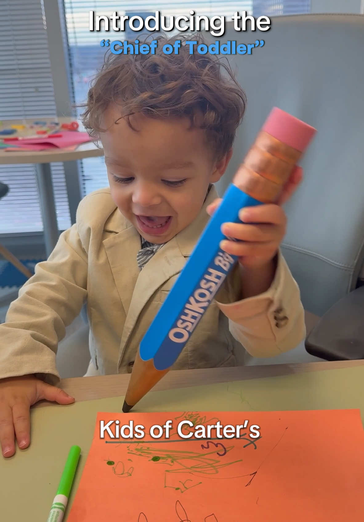 TikTok post by @kate_ordone for Carter's. Caption reads: It’s safe to say that Preston has been VERY BUSY....