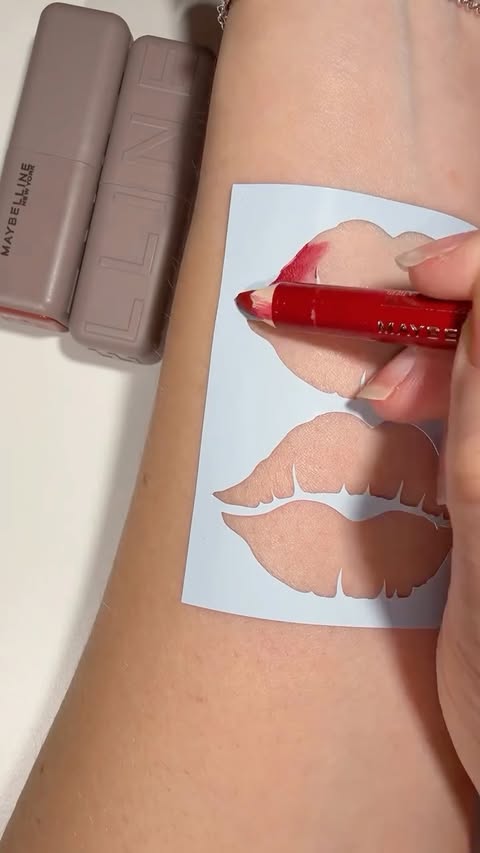 Instagram post by an influencer for Maybelline New York. Caption reads: @maybelline matte lipsticks *gifted* #swatch....