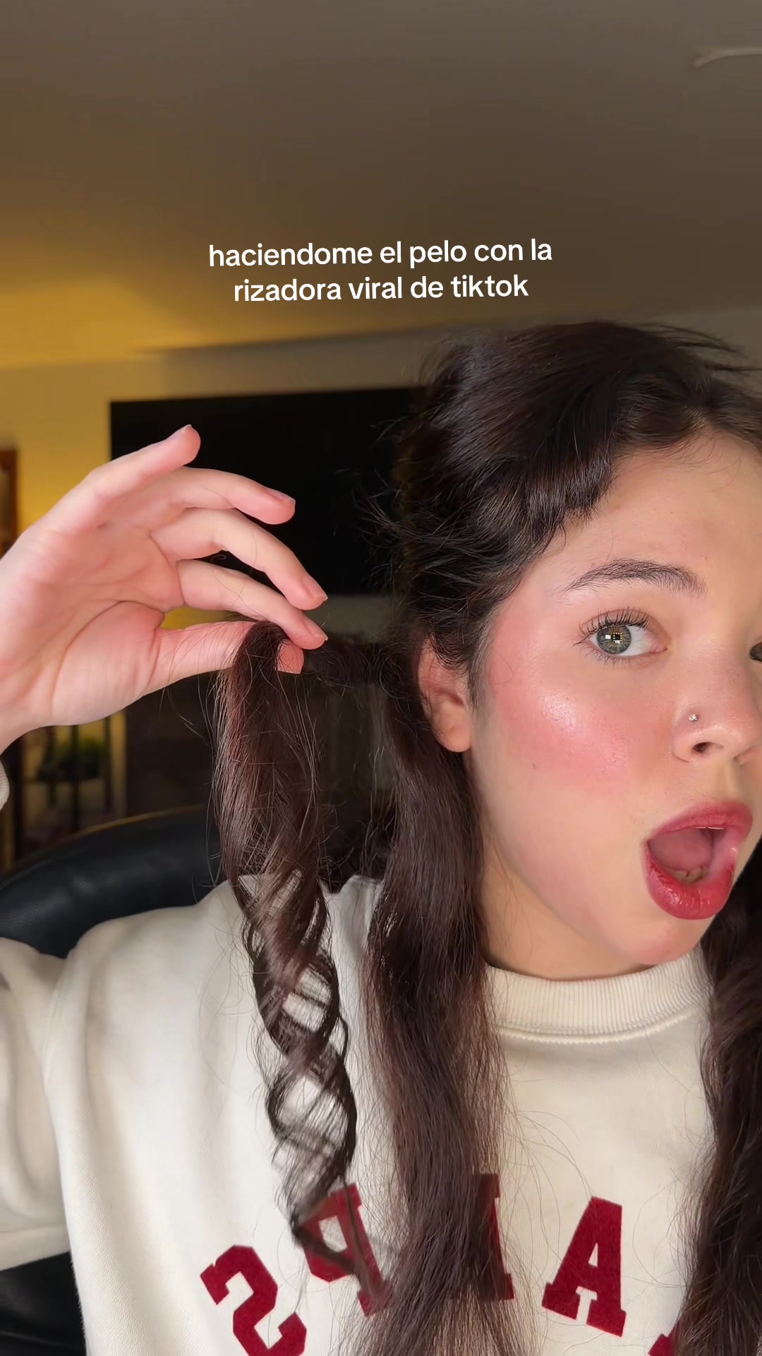 TikTok post by @solosoygaby for Forlifa. Caption reads: #FORLIFAhairstraightener ​ [...].