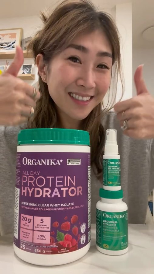 Instagram post by @eudorable for Organika. Caption reads: I’m a big believer that if you live a healthy....