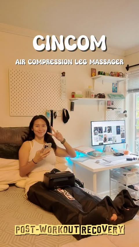 Instagram post by @angellamung.official for CINCOM. Caption reads: [...] recover smarter 🦵✨

I’ve been using the....