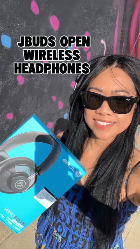 Instagram post by @hafachamorita for JLab. Caption reads: [...] It’s long battery life is a plus @jlabaudio....