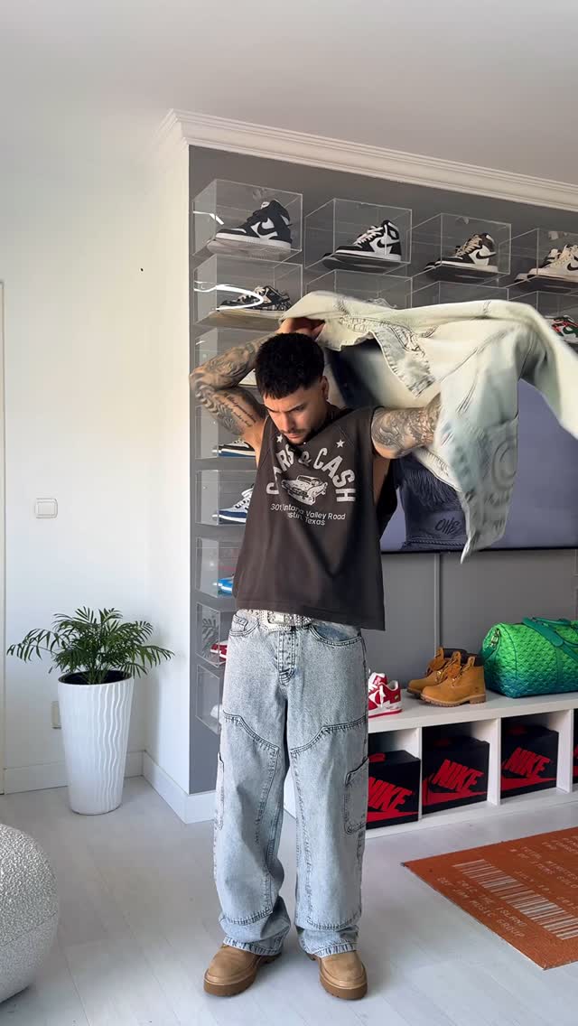 Instagram post by @gonolivier for Cernucci. Caption reads: Never too much denim fits 😮‍💨 from @cernucci....