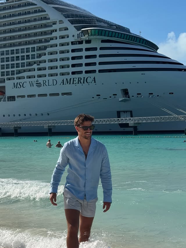 Instagram post by @lucabish for MSC Cruises. Caption reads: Best memories made by @msccruisesofficial....