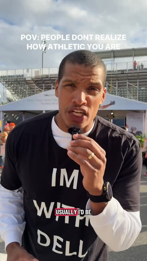 Instagram post by @isaacrochell for Dell Technologies. Caption reads: #ad I was a top 1% athlete now I’m becoming a top....