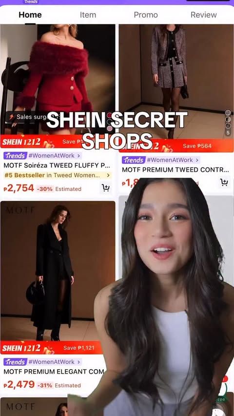 Instagram post by @belle_mariano for Shein. Caption reads: 🚨 MAJOR CLEARANCE ALERT! 🚨

It’s time to empty....