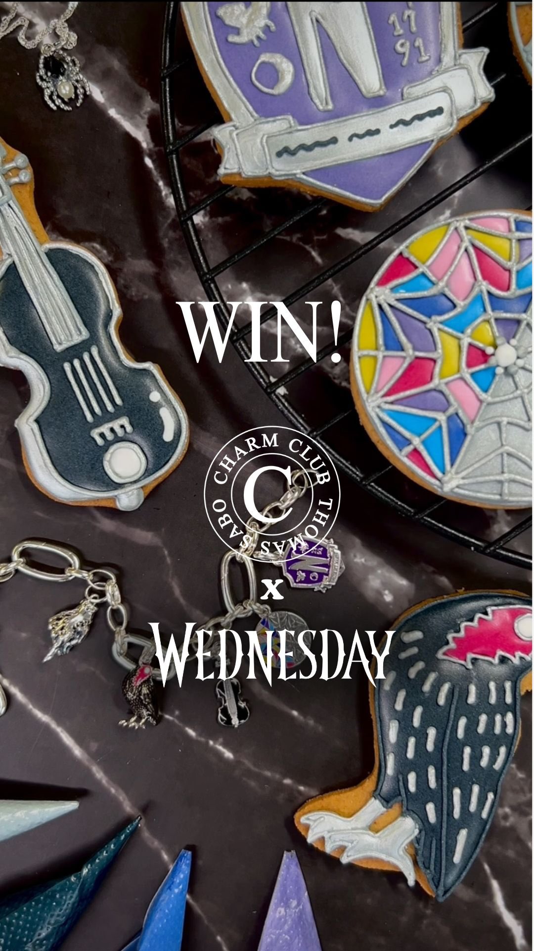 Instagram post by @baked.by.steph for THOMAS SABO. Caption reads: UPDATE: this giveaway is now closed and the winner....