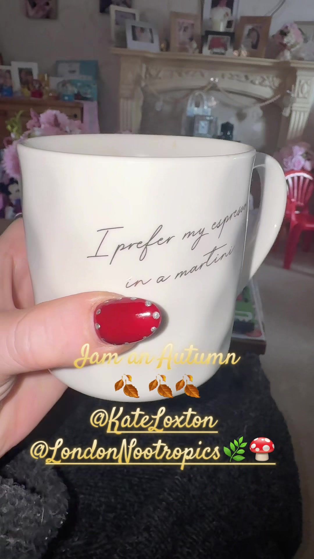 TikTok post by @lunalove963 for London Nootropics. Caption reads: @London Nootropics 🌿🍄 @Kate Loxton I tried the....