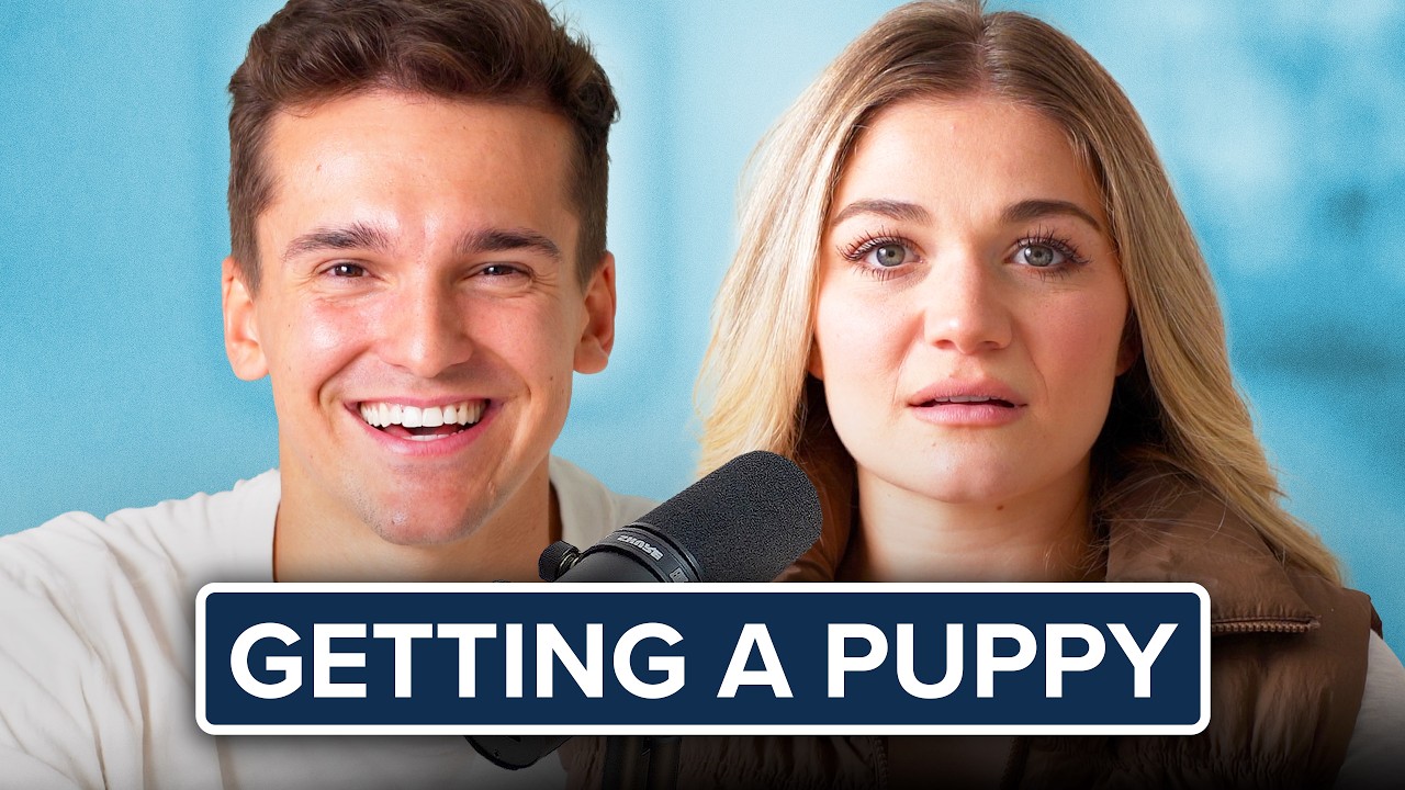 YouTube post by @UnplannedPodcast for Nutrafol. Caption reads: Getting a puppy, HOA violation, and our holiday....