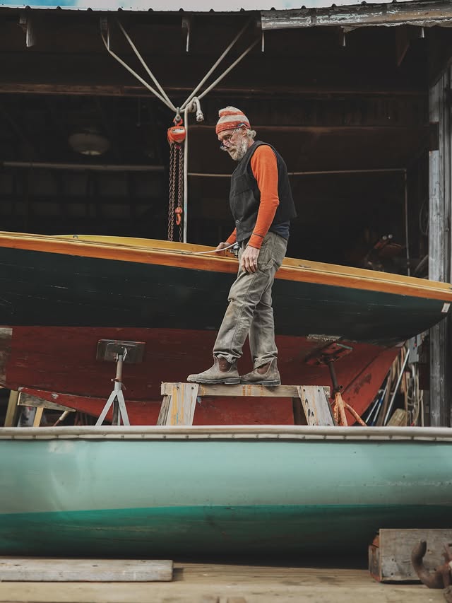 Instagram post by @maaikephoto for Blundstone. Caption reads: [...] , Vineyard Haven MA Photographed for....