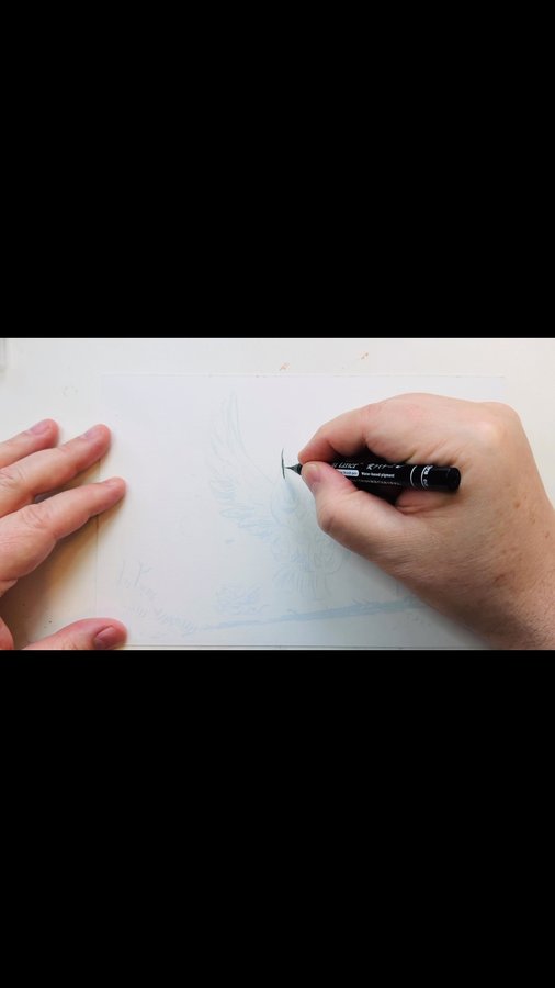 Instagram post by @dereklaufman for Kuretake ZIG. Caption reads: The wonderful people at @kuretakejapan sent me a....