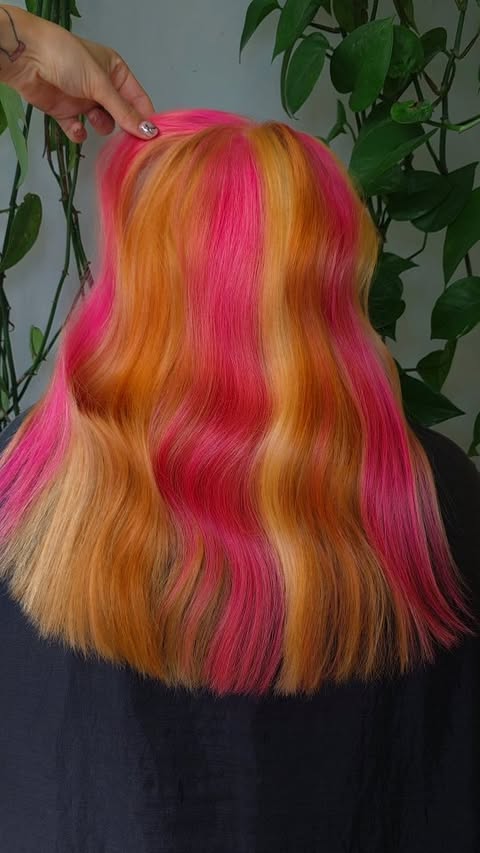 Instagram post by @jaymz.marsters for Biolage. Caption reads: Was adding pink a good shout? 😬

I feel adding....