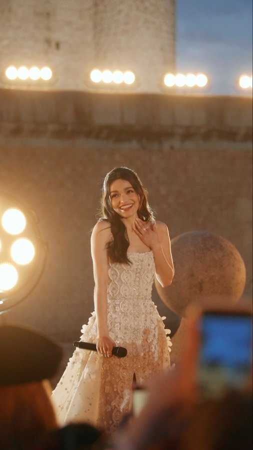 Instagram post by @rachelzegler for Disney Princess. Caption reads: Check out a sneak peek of Rachel Zegler performing....