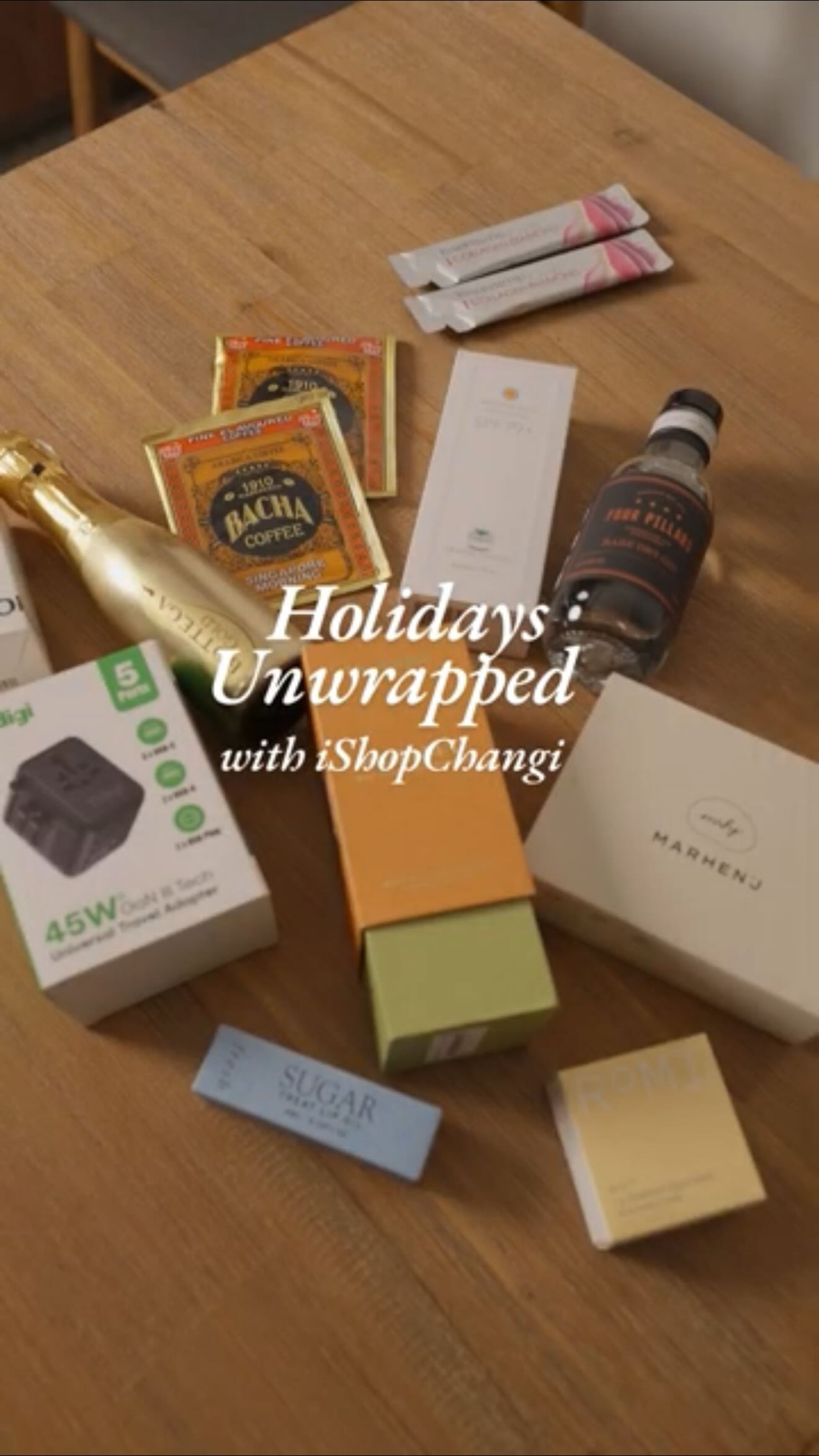 Instagram post by @thepantryboy for iShopChangi. Caption reads: This Holiday, make gifting magical again with....