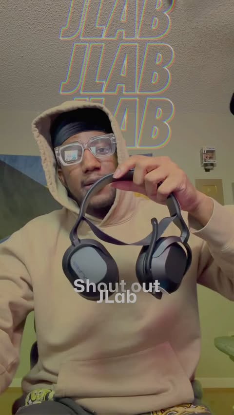 Instagram post by @ceoyovn for JLab. Caption reads: @jlabaudio sent me some headphones and this was....
