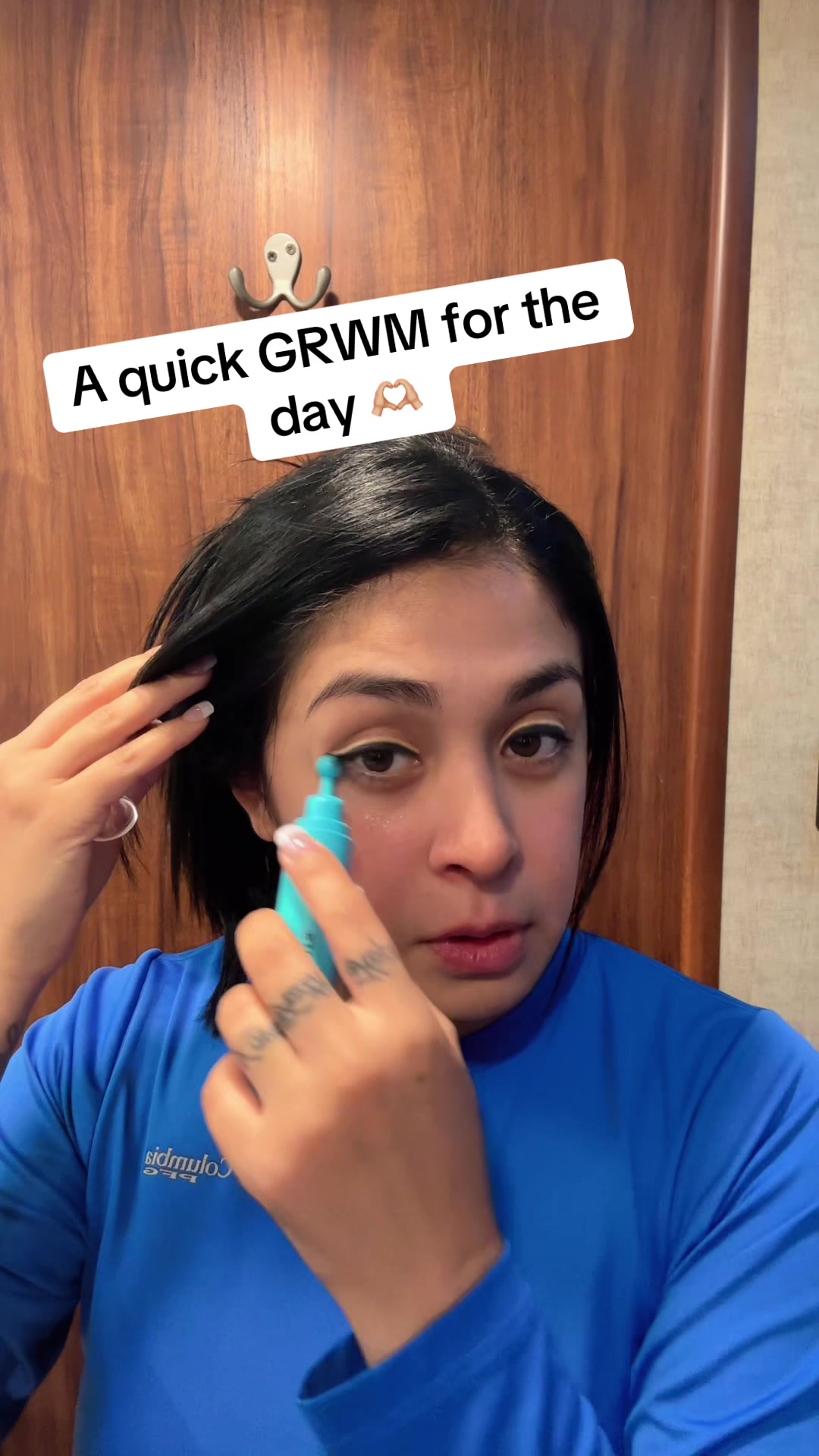 TikTok post by @yarii_2008 for Eight Saints Skincare. Caption reads: A quick get ready with me. @Eight Saints Skincare....