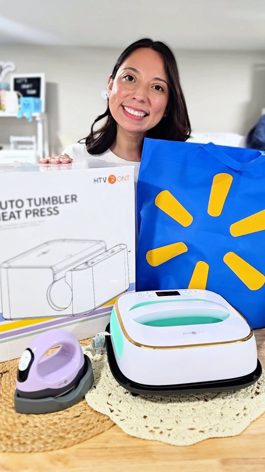 Instagram post by @jessdesigningforyou for HTVRONT. Caption reads: Walmart hauls just got CRAFTIER 👏
@htvront is....