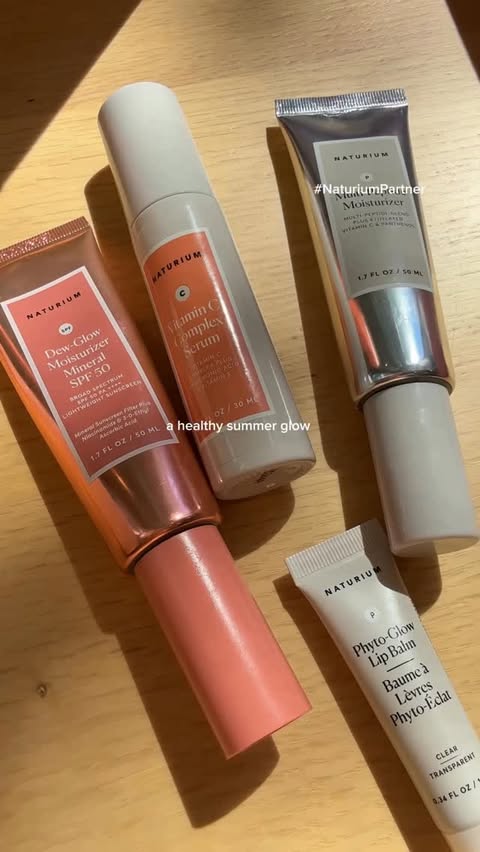 Instagram post by @naomipearllane for Naturium. Caption reads: [...] necessities forever a fan of @naturium &....
