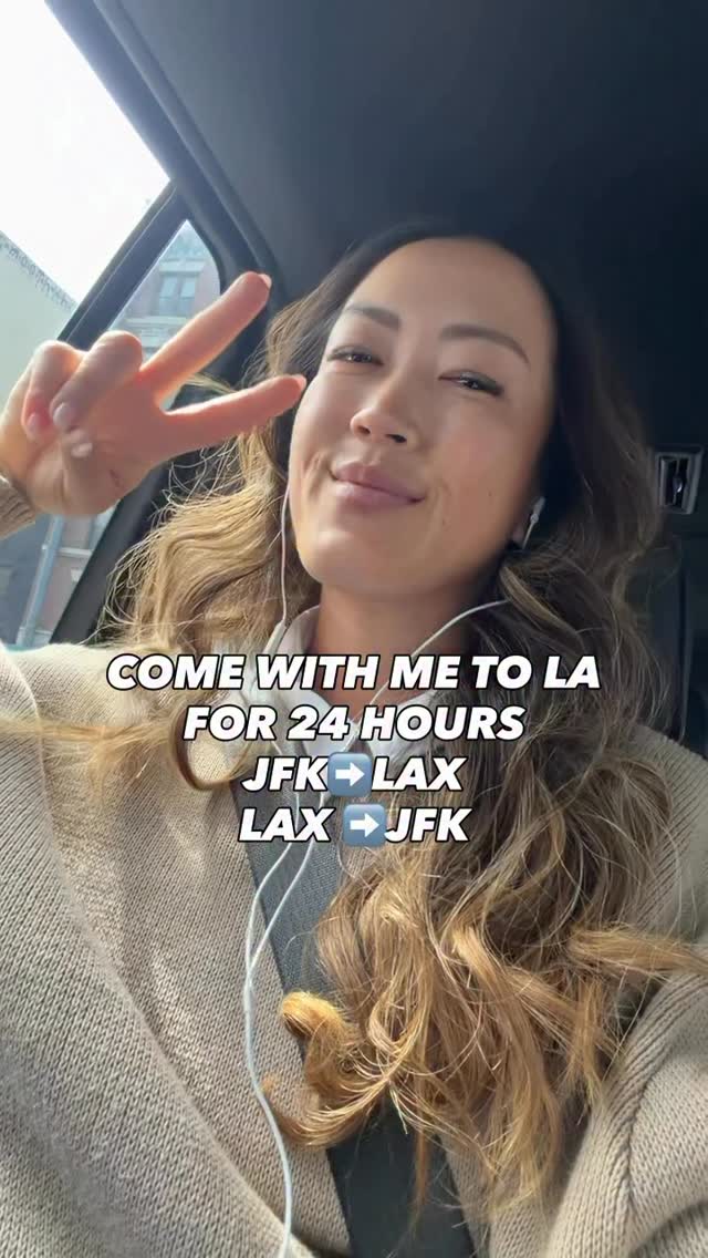 Instagram post by @michellewiewest for Delta Air Lines. Caption reads: [...] LAX → back again ✈️ Delta One with @Delta....
