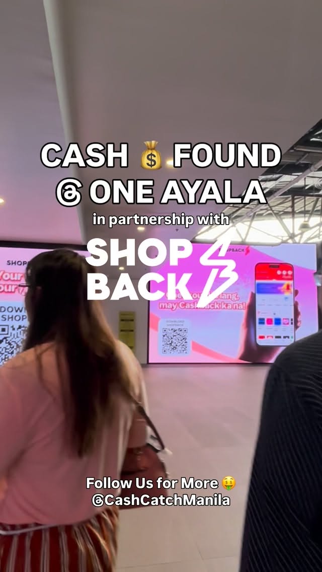 Instagram post by @cashcatchmanila for ShopBack. Caption reads: They both found it in less than 5 mins 😱 grabe....