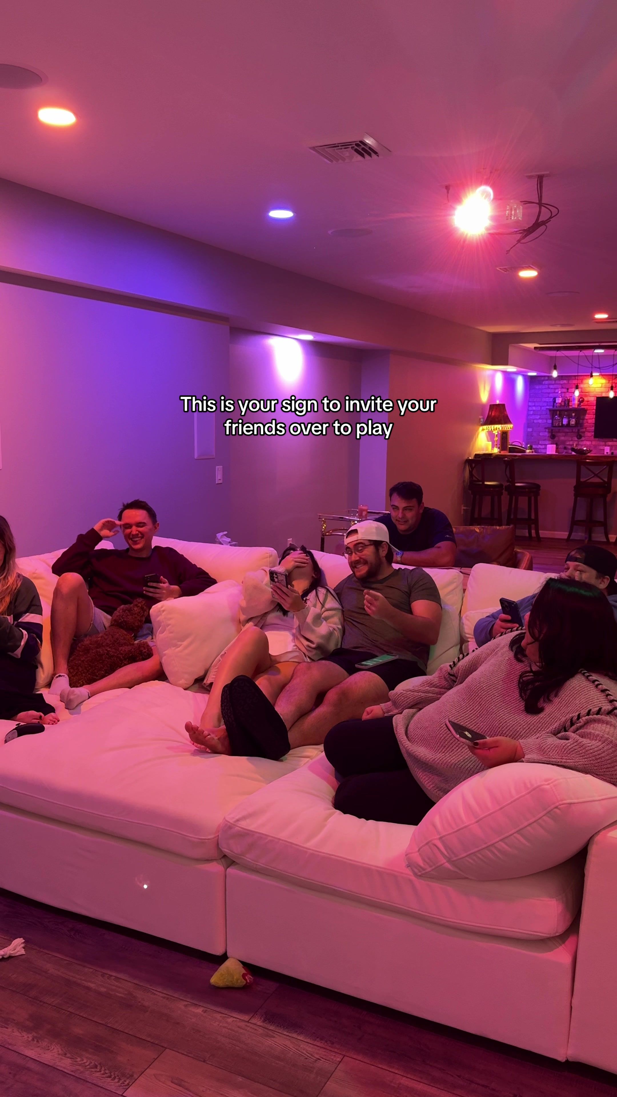 TikTok post by @hammybanks for Jackbox Games. Caption reads: [...] your friends over and play Jackbox! @Jackbox....