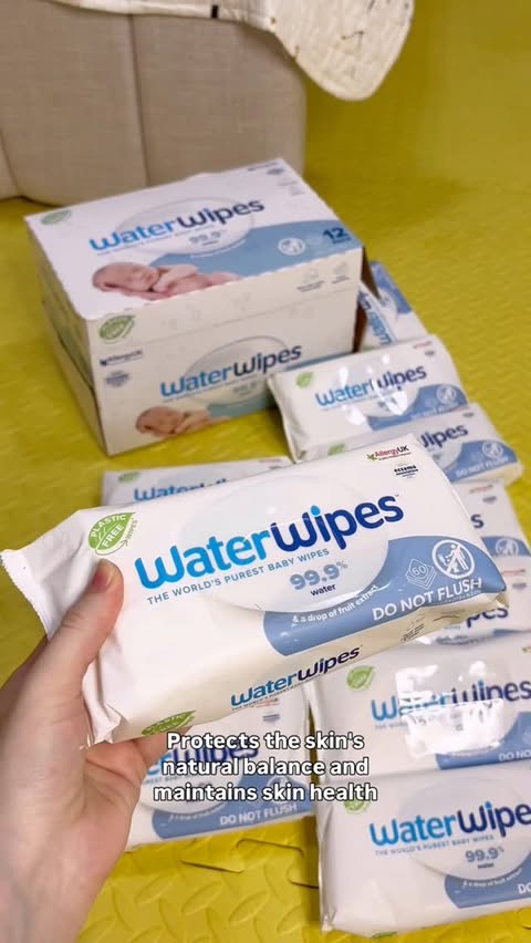 Instagram post by @nadsmarkiz for WaterWipes. Caption reads: @waterwipes_arabia You can get these wonderful....