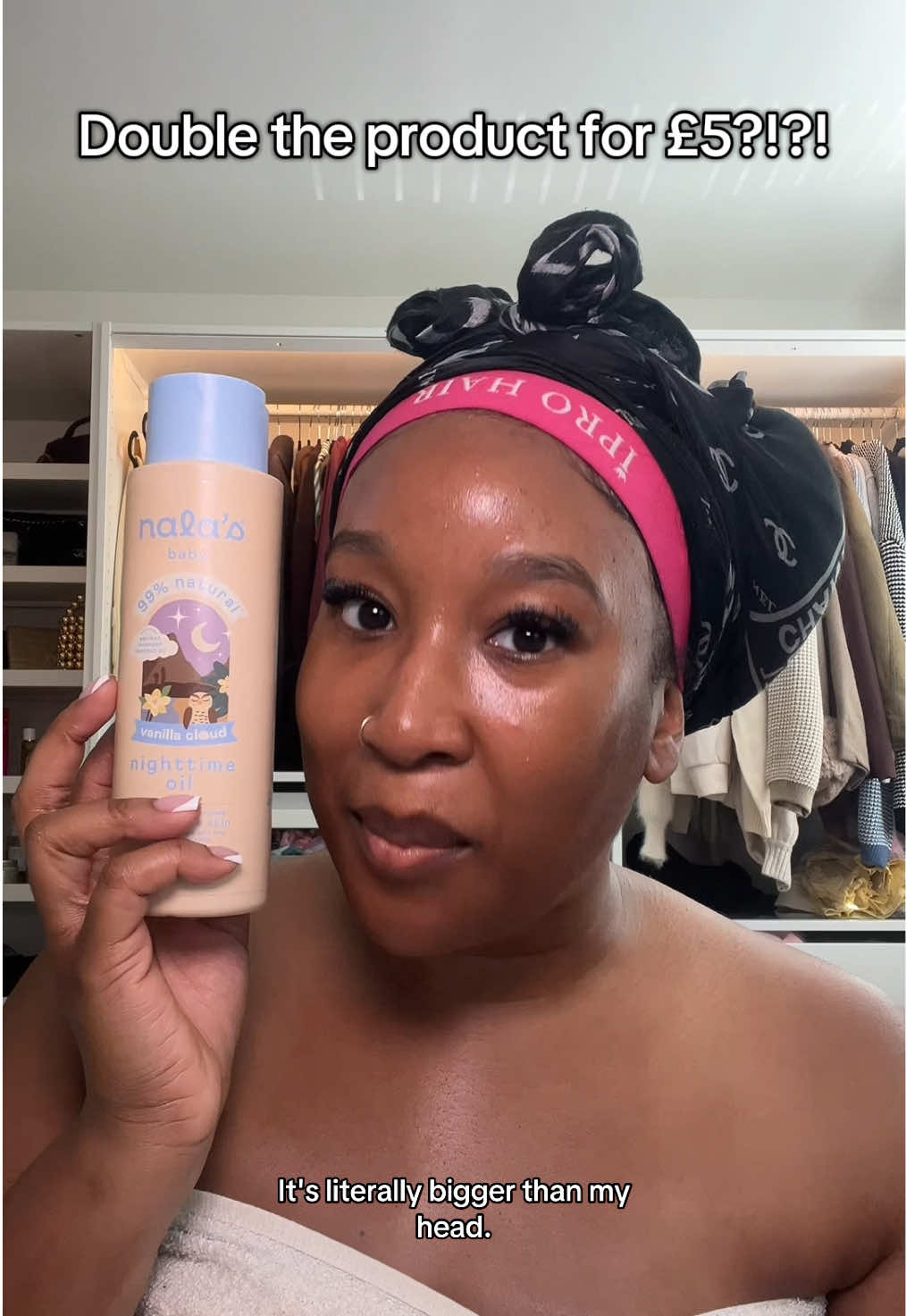 TikTok post by @veeugc_ for Nala’s Baby. Caption reads: [...] really treated us! #TikTokMadeMeBuyIt....