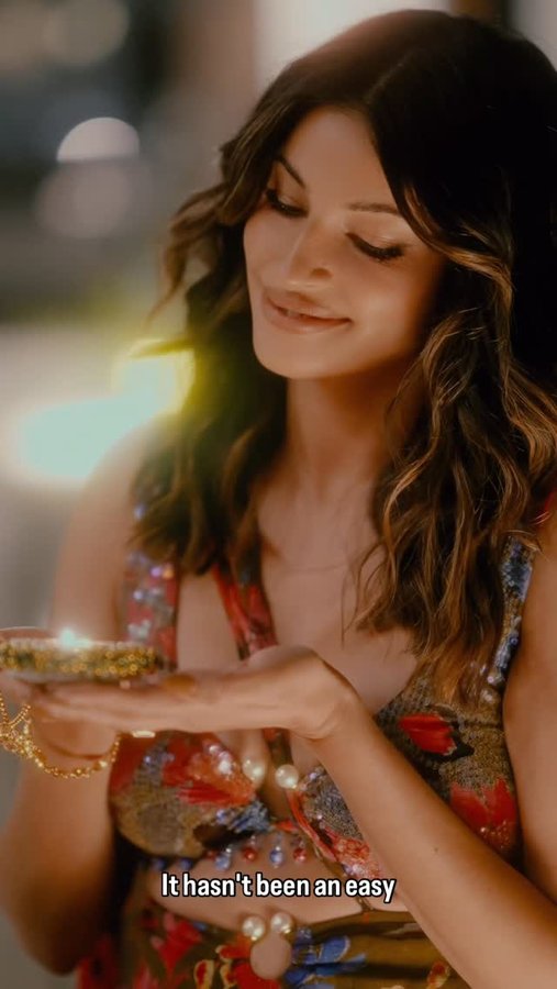 Instagram post by @richamoorjani for BMW USA. Caption reads: #ad As an actress, bringing more light into this....