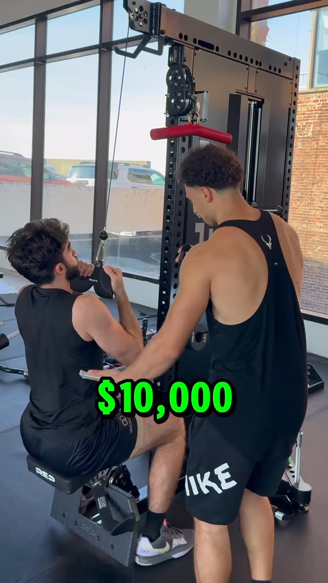 Instagram post by @adamdunker for Merach. Caption reads: Can he beat me at the @merachfit for $10k?

Get....