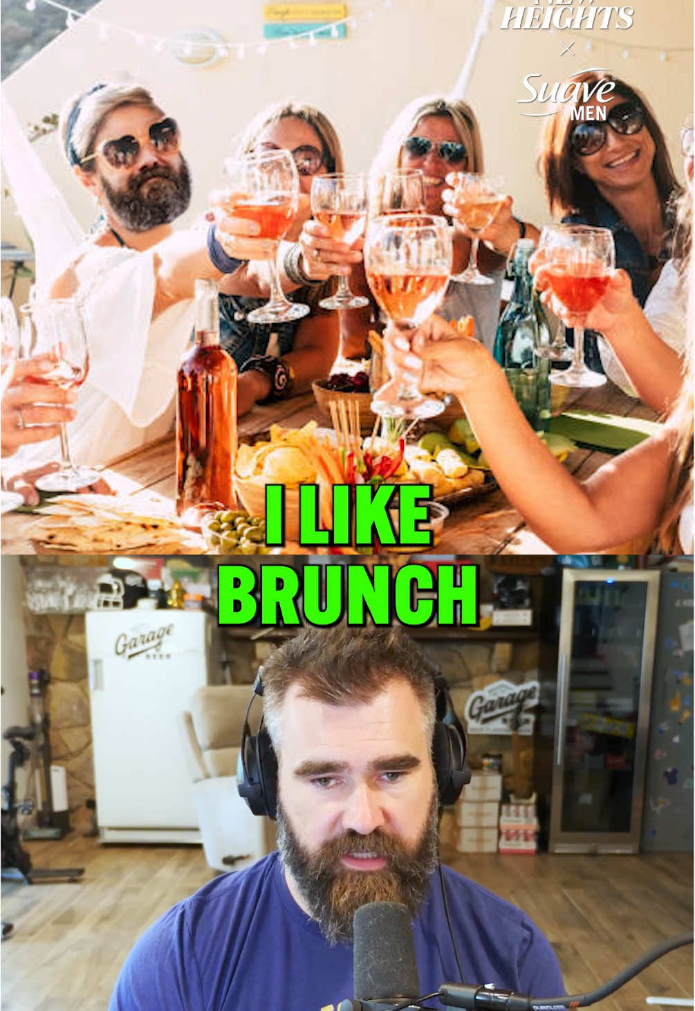 TikTok post by @newheightshow for Suave. Caption reads: “I’m a basic b*tch. I like brunch.”  Sometimes you....