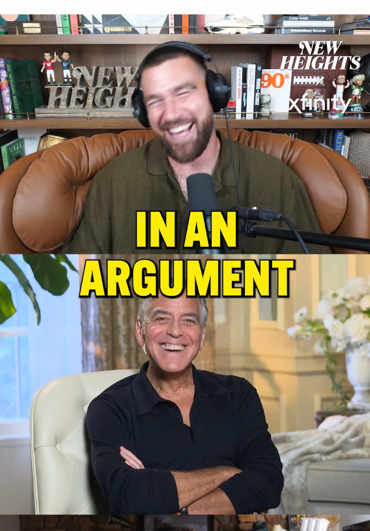 TikTok post by @newheightshow for Xfinity. Caption reads: There’s no point in getting in an argument when....