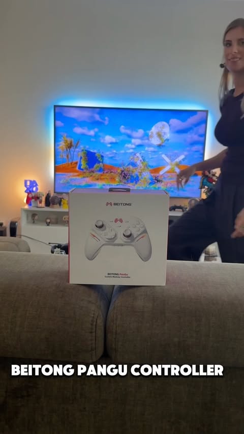 Instagram post by @yve.gaming for JoyBuy. Caption reads: [...] PanGu Controller €89 · Code: JOY666....