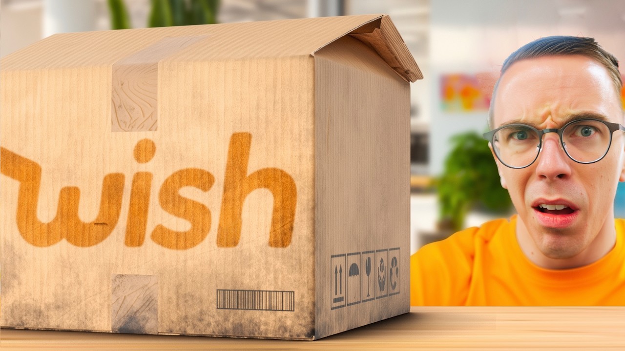 YouTube post by @austinevans for Wish. Caption reads: I Bought MORE Fake Tech on Wish....