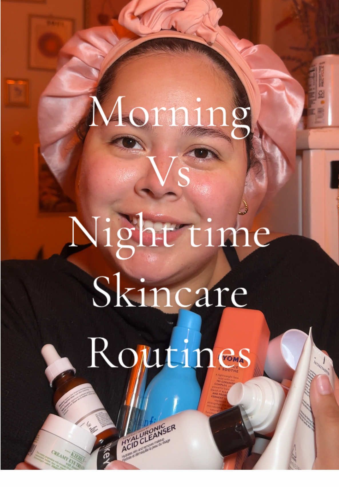 TikTok post by @whatswithsavannah for Nuorganic. Caption reads: The difference in the amount of products used in....