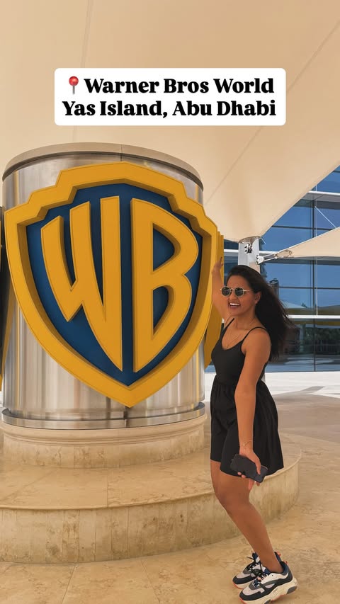 Instagram post by @shrutzchavan for GetYourGuide Creator Community. Caption reads: Back to being a kid for a day at Warner Bros ✨....
