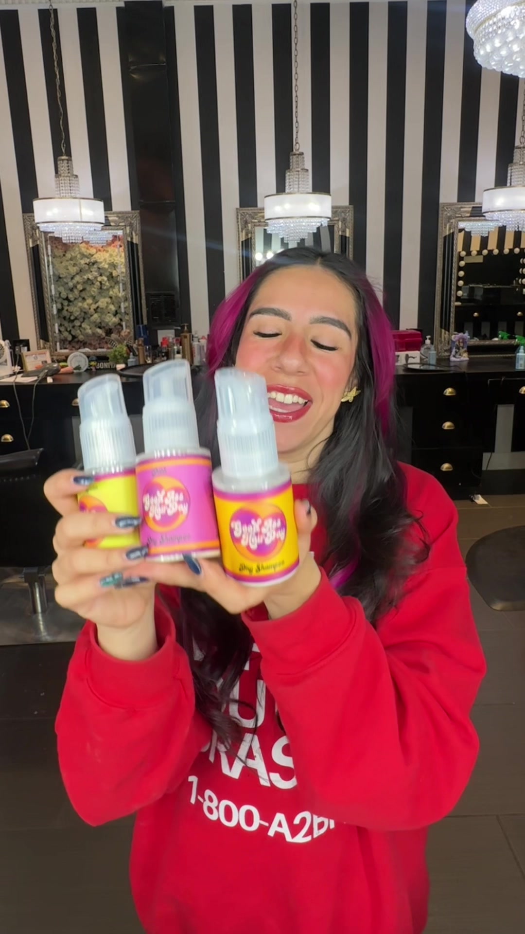 TikTok post by @astridptellez for Good Ass Hair Day. Caption reads: Thank you so much @Good Ass Hair Day-Katelynn for....