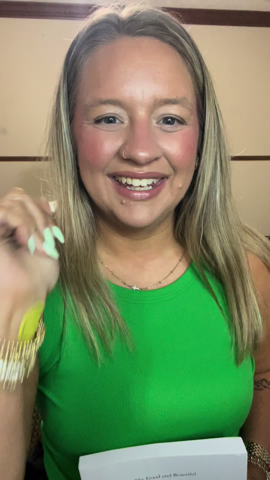 TikTok post by @tiffanyleanndarnell for Alabaster Co. Caption reads: Just gonna make more time for Jesus thanks to....