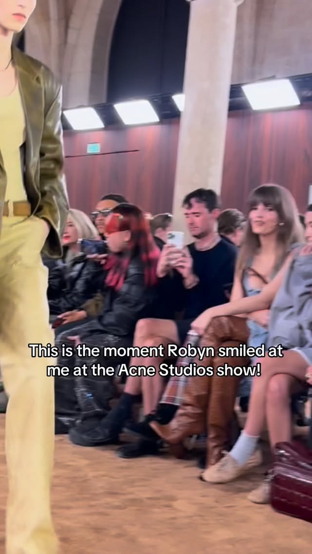 Instagram post by @ideservecouture for Acne Studios. Caption reads: I DIED! I died, went to heaven, played “Body talk....