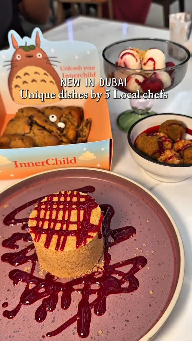 Instagram post by @z.blogs for Visit Dubai. Caption reads: NEW in Dubai – Unique dishes by Emirati chefs....