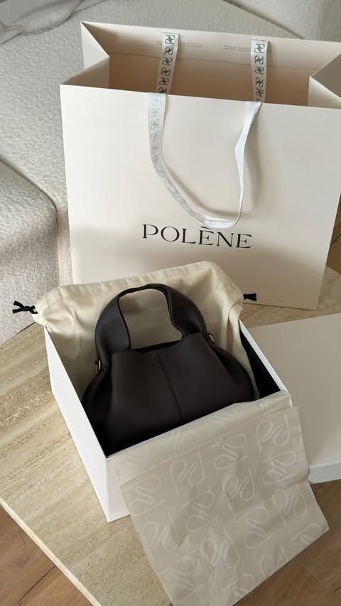 Instagram post by @alina_huelsmann for POLÈNE. Caption reads: Let’s make @polene_paris flowers, thank you for....