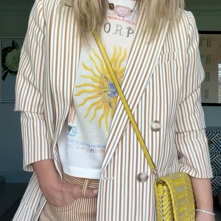 Instagram post by @erica_davies for Charlotte Stone. Caption reads: Stripy season, part 1! Yes, there will be more....