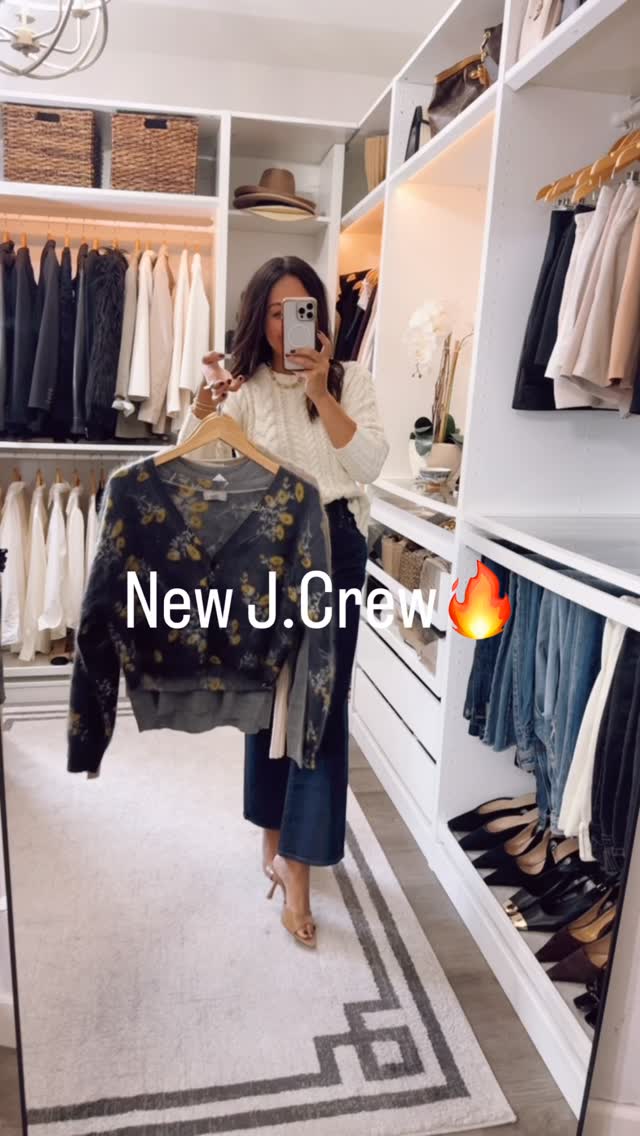 Instagram post by @waitletswearthis for J.Crew. Caption reads: J.Crew New Arrivals!! Comment SHOP if you would....